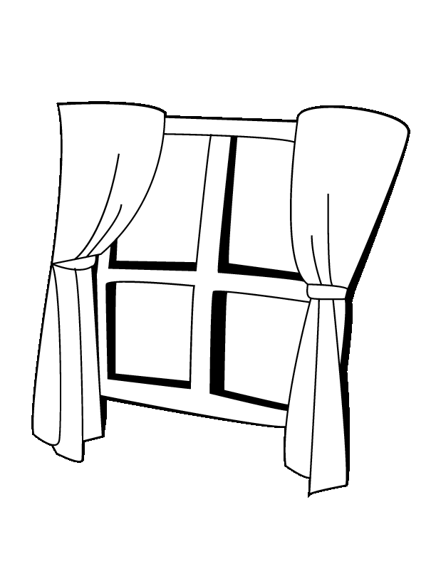 Coloring page window objects â printable coloring pages