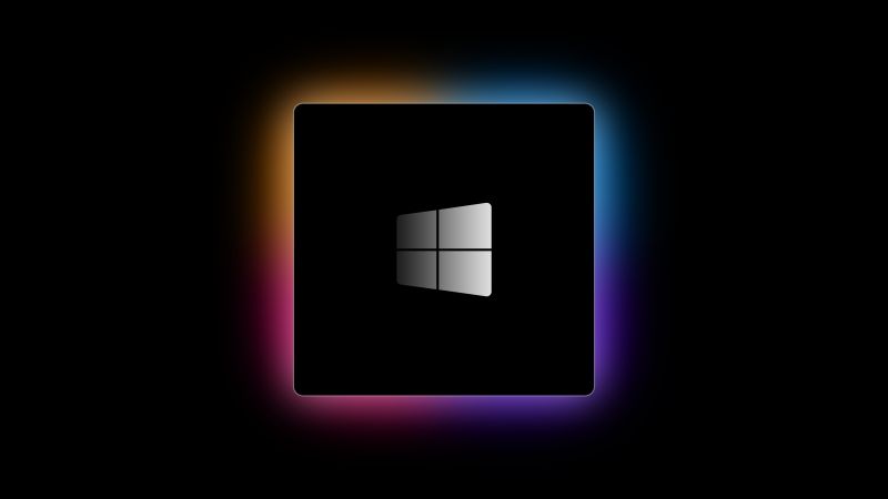 Windows logo wallpaper k m chip technology