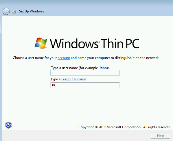 Creating a windows thin pc unattended installation