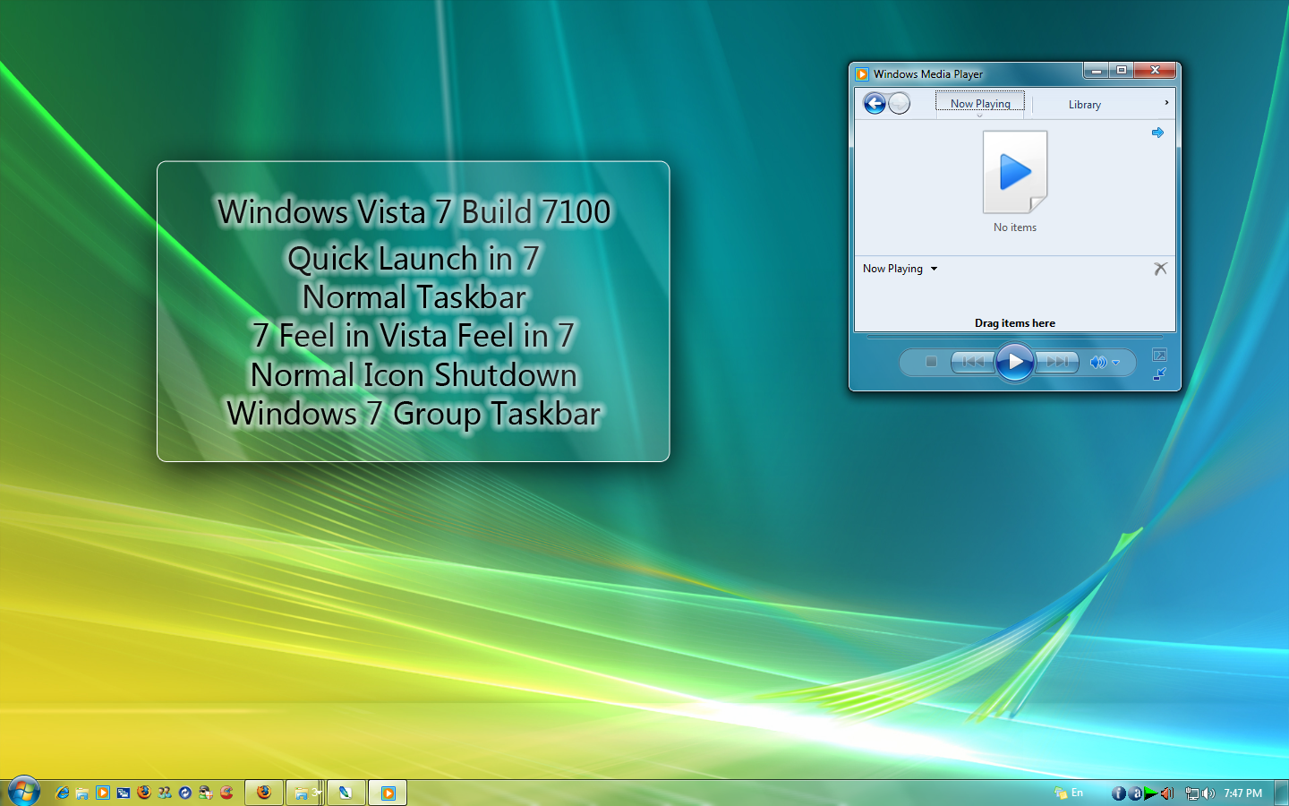 Windows vista normal taskbar by mufflerexoz on