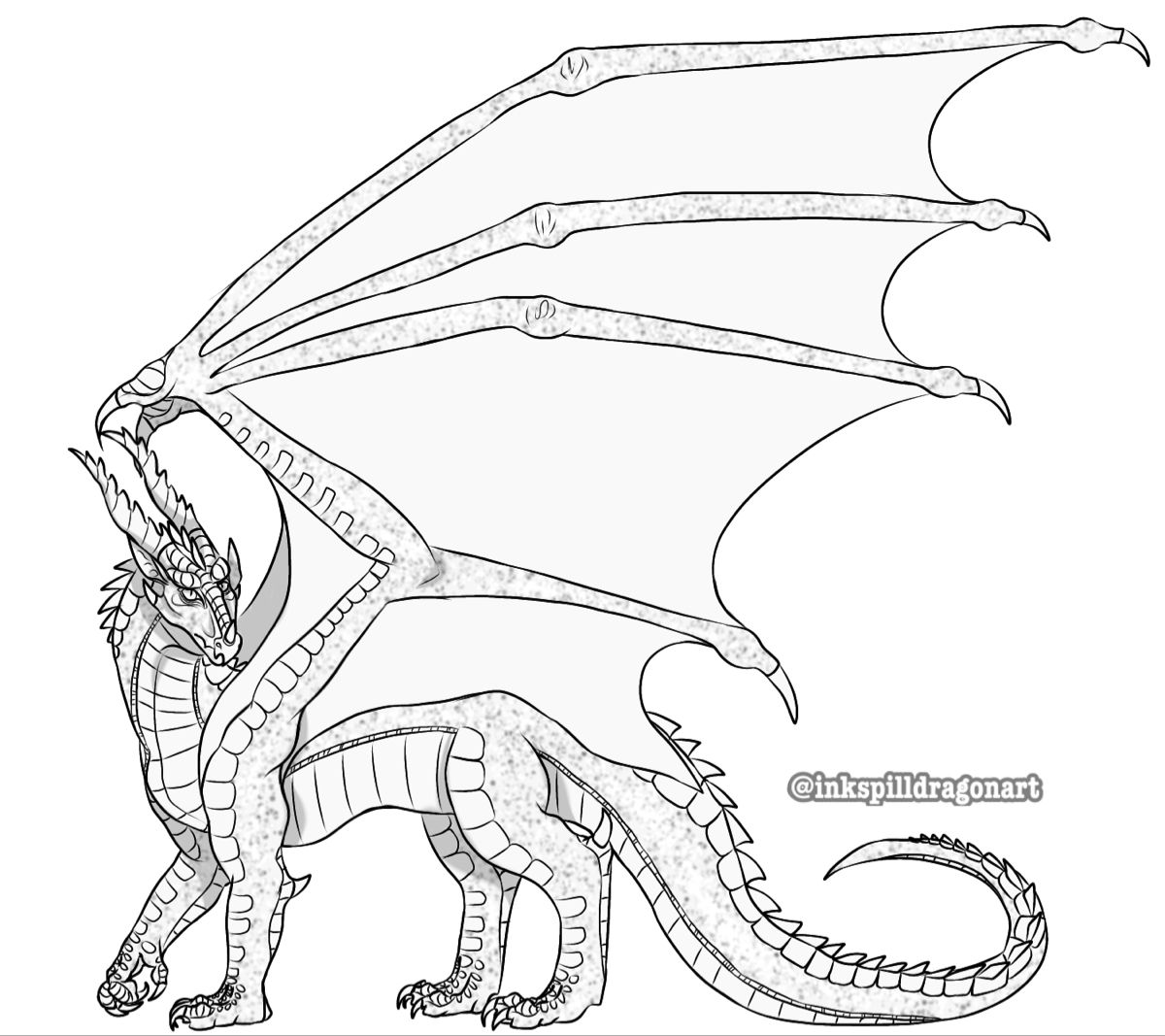 Ftu windswept skywing base wings of fire dragons wings of fire horse coloring pages
