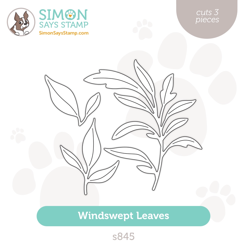 Simon says stamp windswept leaves wafer dies s out of this world