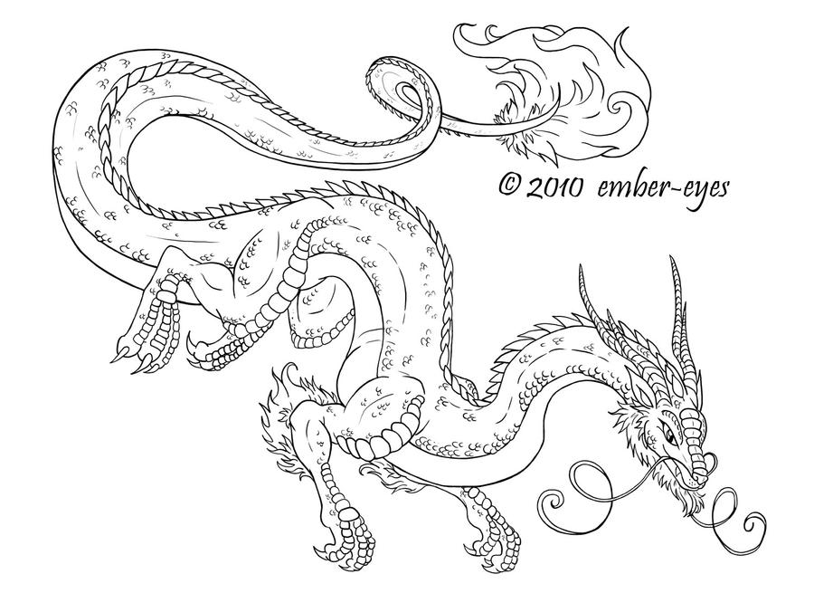 Coloring book dragon by ember