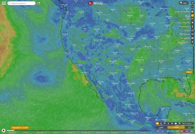 User guide to Weather Map in  