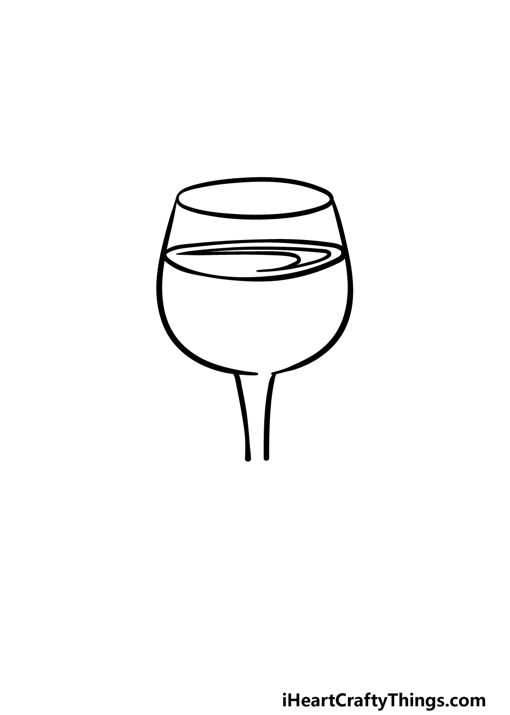 Wine glass drawing