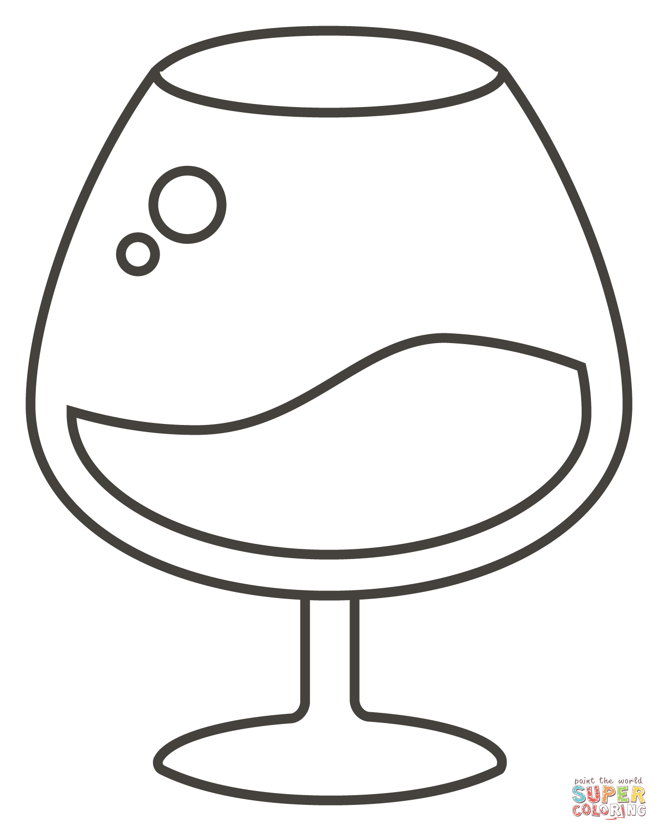 Red wine glass coloring page free printable coloring pages