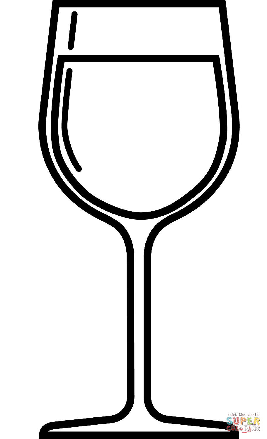 Wine glass coloring page free printable coloring pages