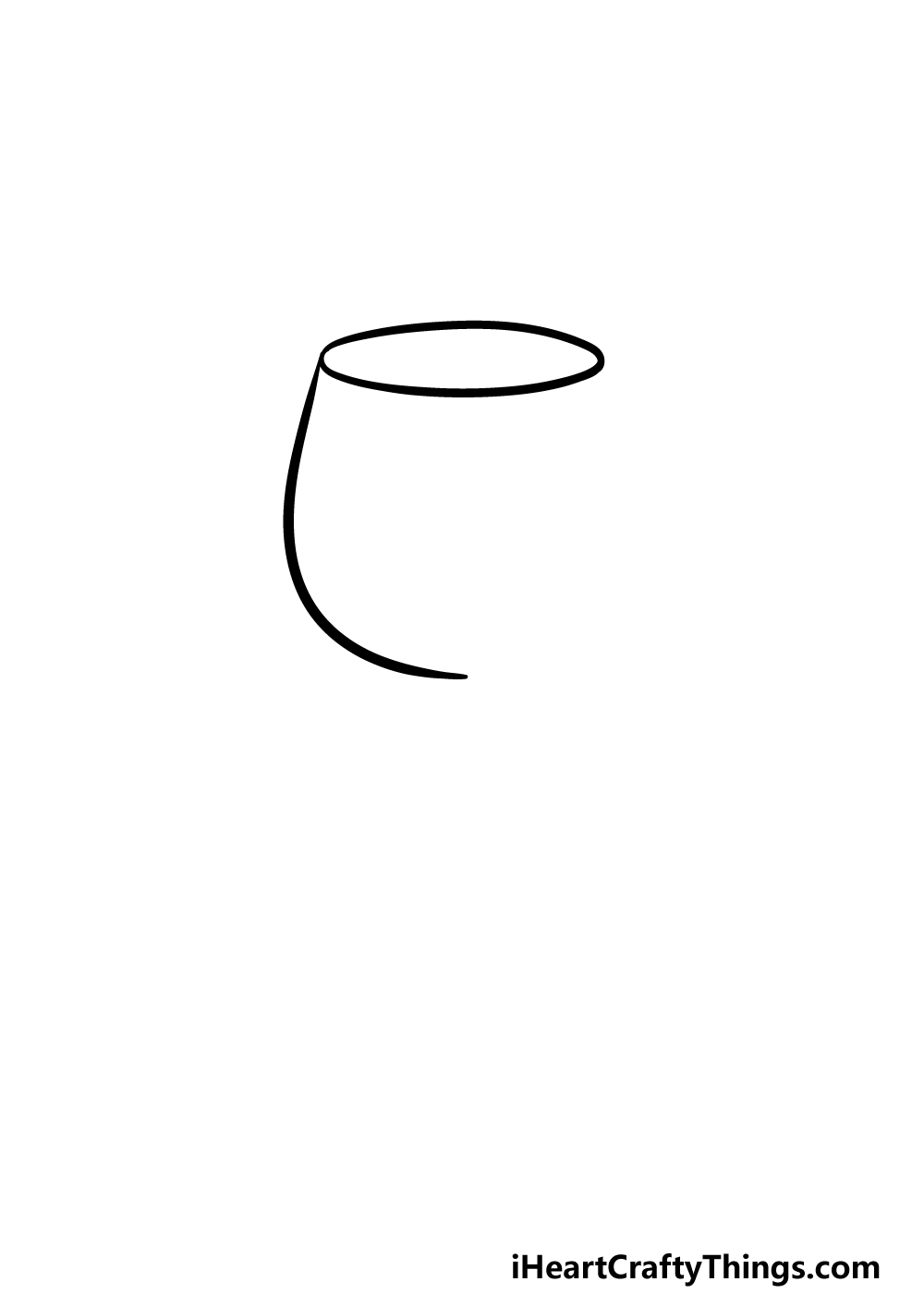 Wine glass drawing