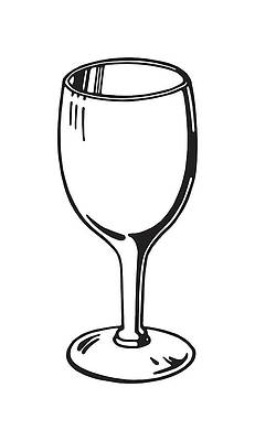 Wine glasses drawings for sale page of