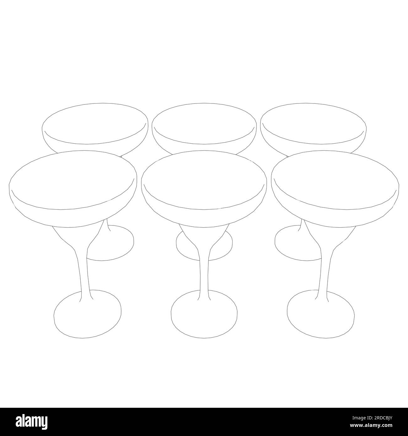 Wine and beer glasses cut out stock images pictures