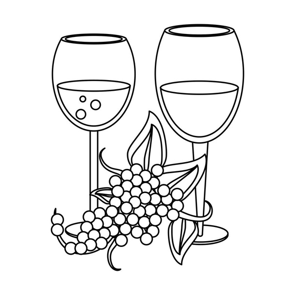 Glasses with wine free stock vectors