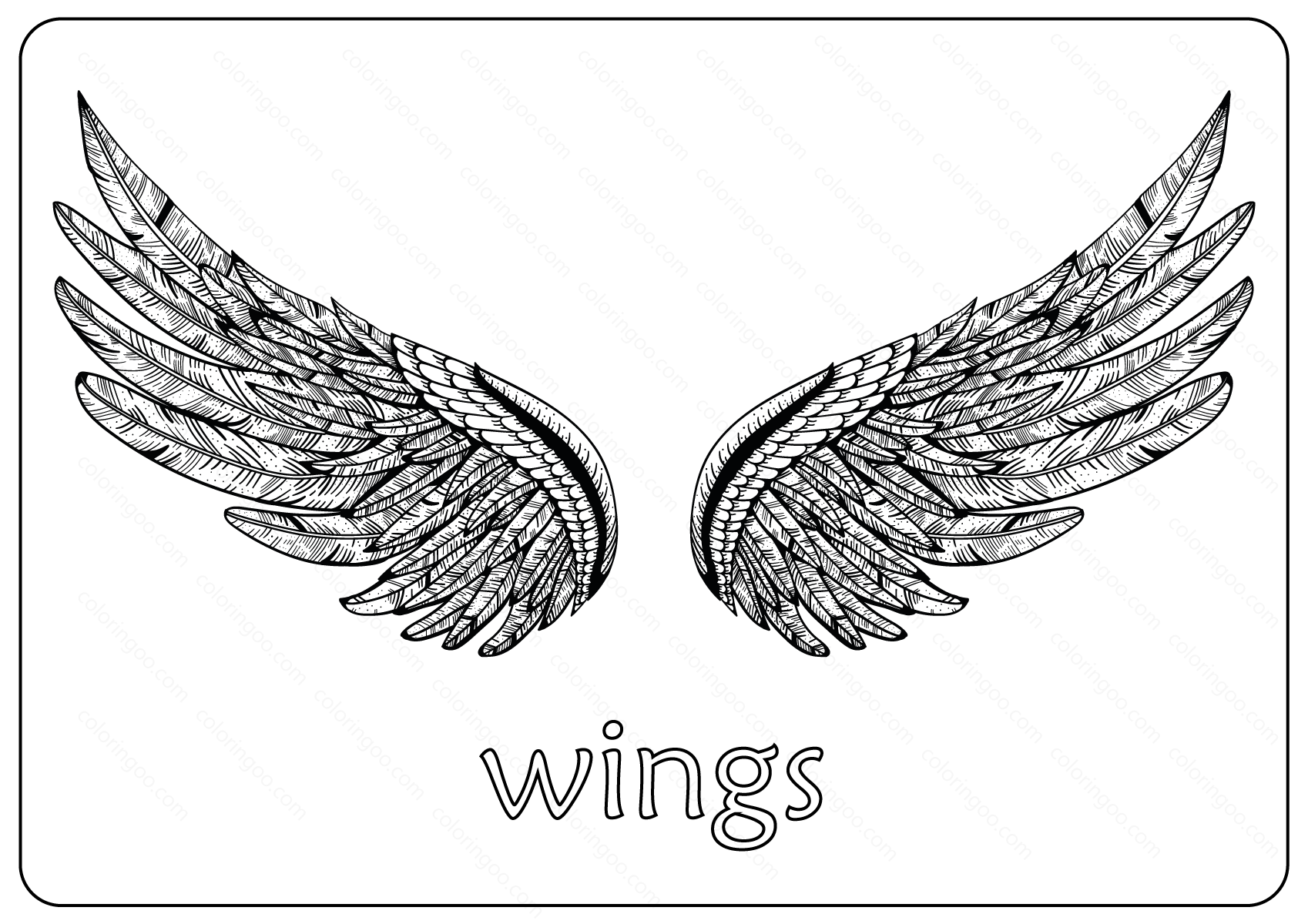 Free printable wings coloring pages coloring pages color free printables