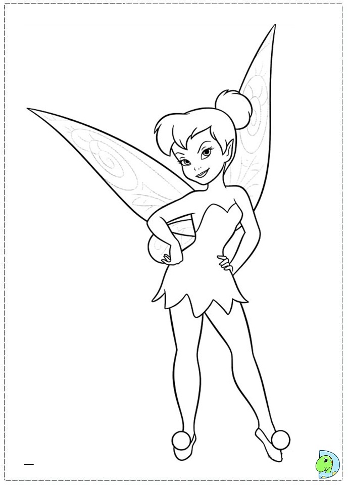 Tinkerbell in the secret of the wings coloring pages