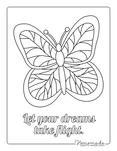 Free butterfly coloring pages for kids adults