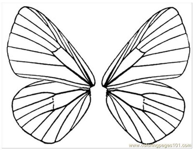 Butterfly wings coloring page