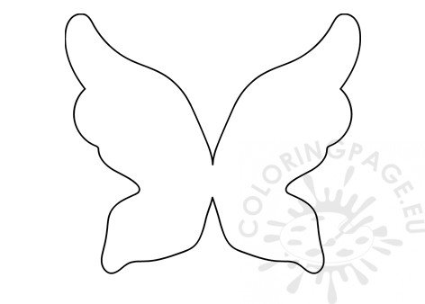 Fairy wings paper pattern printable coloring page