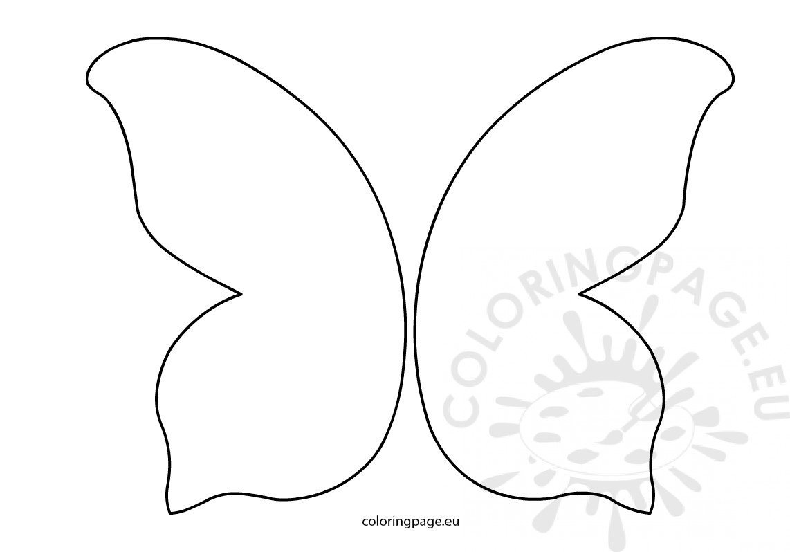 Butterfly wings pattern printable coloring page