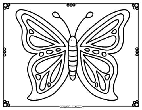 Butterfly coloring pages