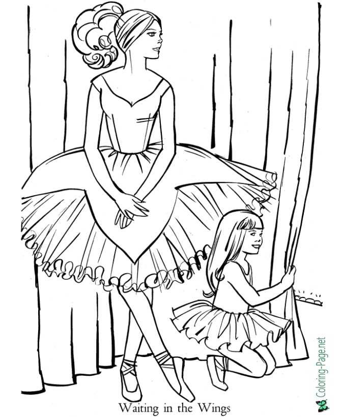 Ballet coloring pages