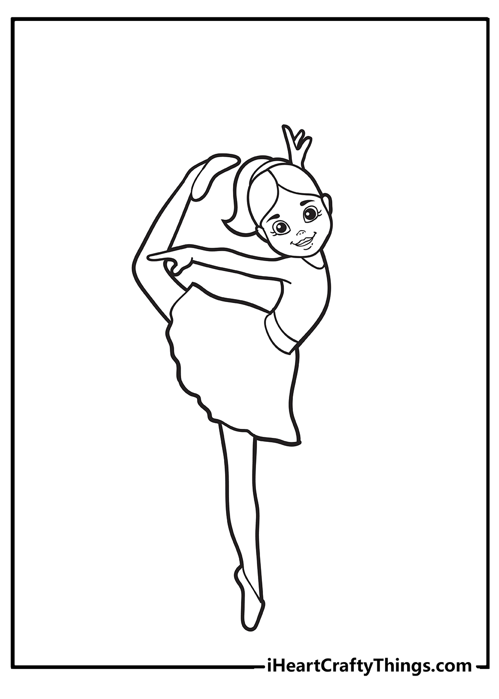 Ballerina coloring pages free printables