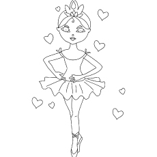 Top free printable beautiful ballet coloring pages online