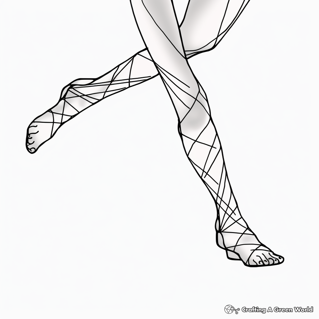 Feet coloring pages