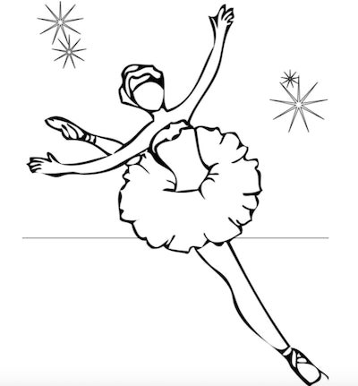 Free ballerina coloring pages you can print from home