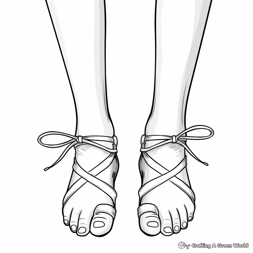 Toes coloring pages