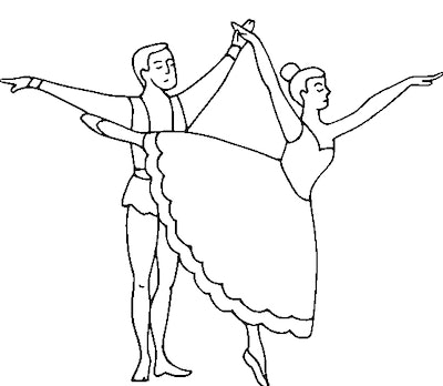 Free ballerina coloring pages you can print from home