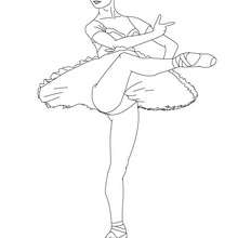 Toe ballet shoe coloring pages