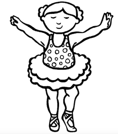 Free ballerina coloring pages you can print from home