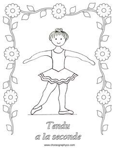 Ballerina coloring pages for kids