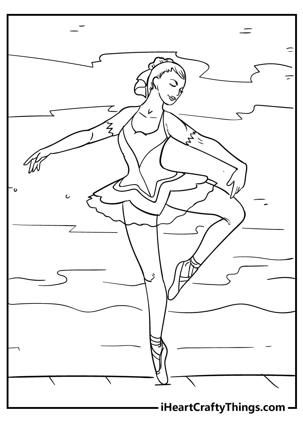 Ballet coloring pages free printables