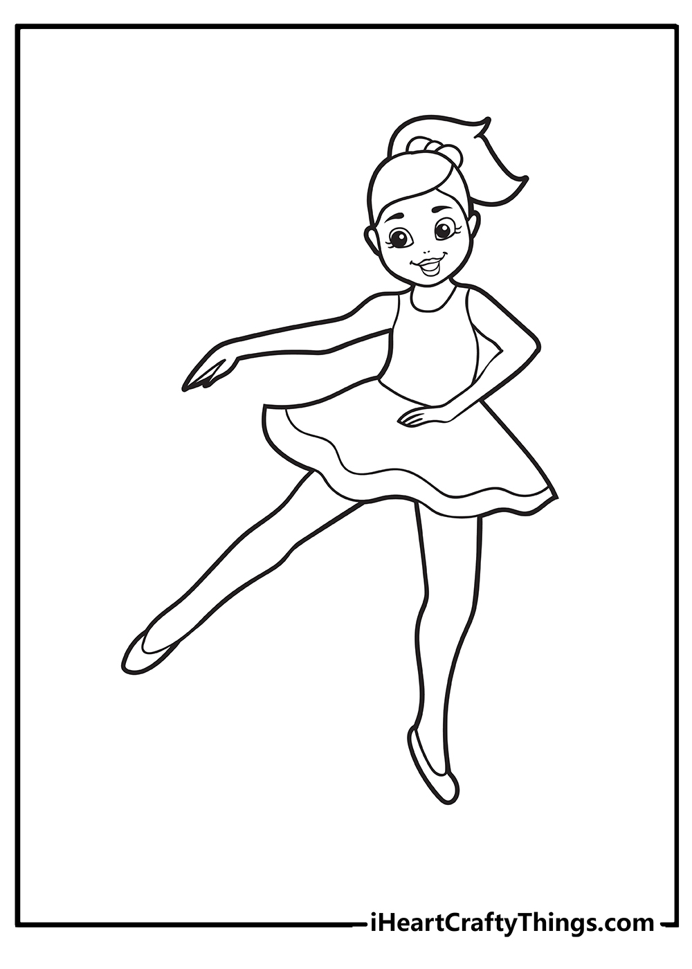 Ballerina coloring pages free printables