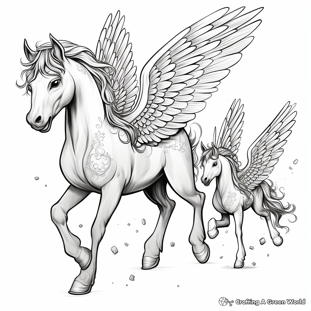 Unicorn coloring pages