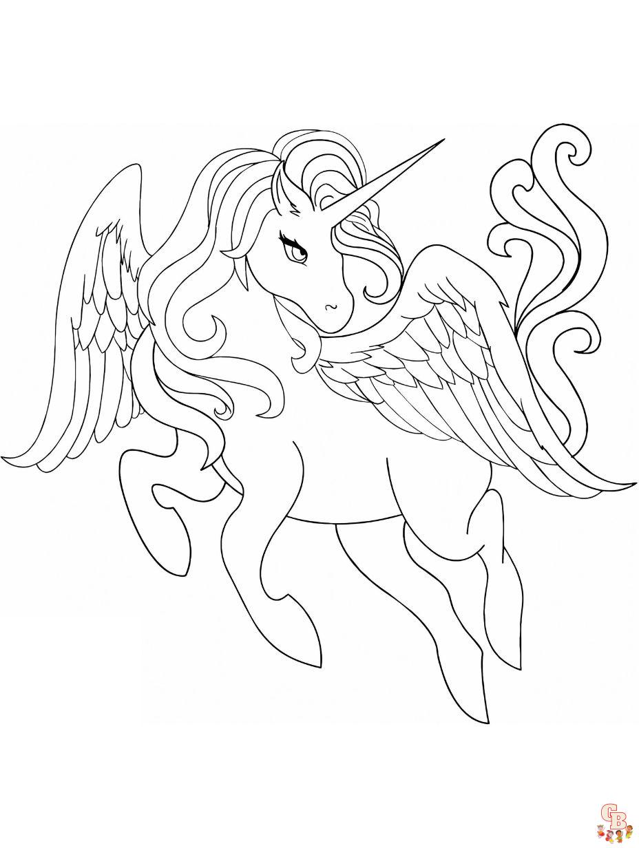 Free printable unicorn coloring pages for kids and adults