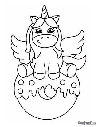 Unicorn coloring pages