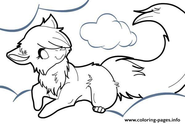 Cute wolf coloring pages