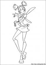 Winx club coloring pages on coloring