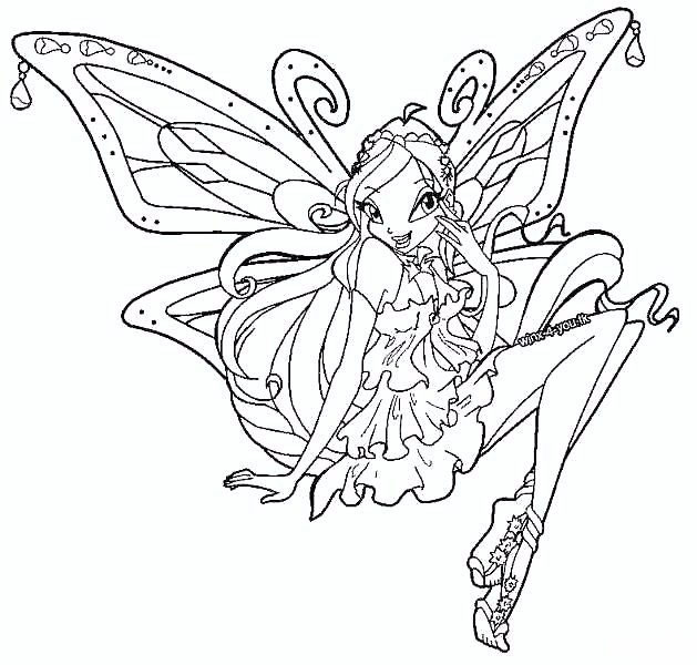 Kids under winx club coloring pages