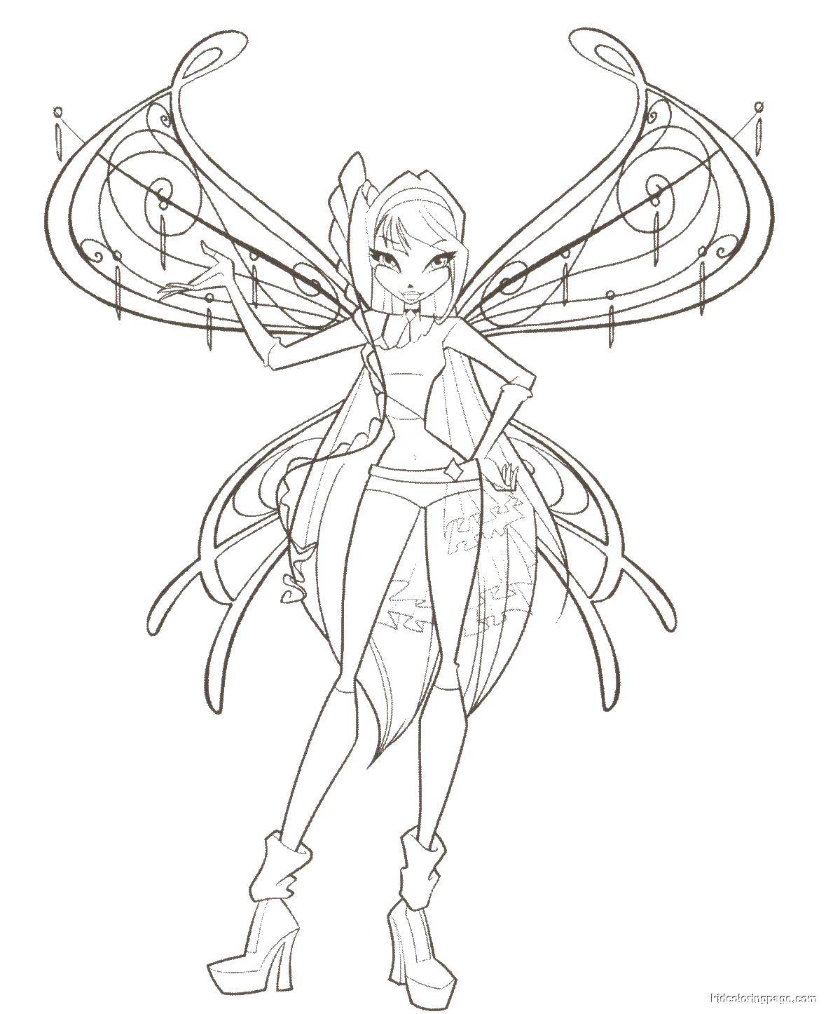 Online coloring pages coloring page bloom fairy winx club download print coloring page