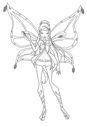 Free printable winx coloring pages for adults and kids