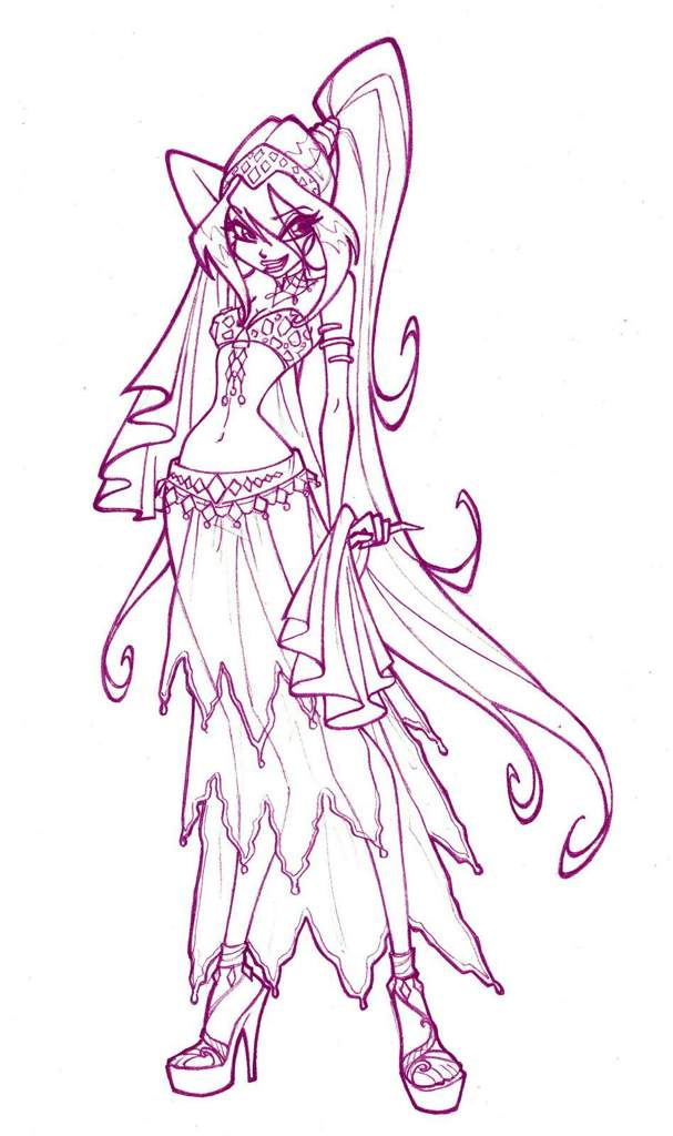 A collection of concept art winx club amino