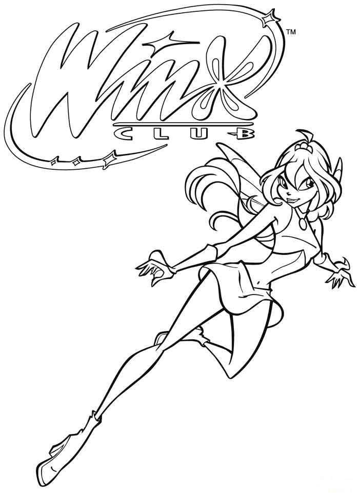 Kids under winx club coloring pages