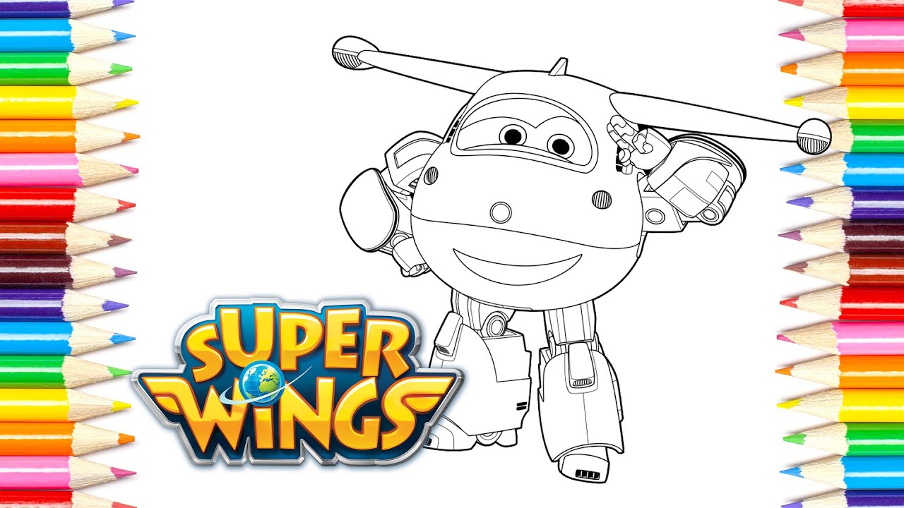 Super wings coloring book