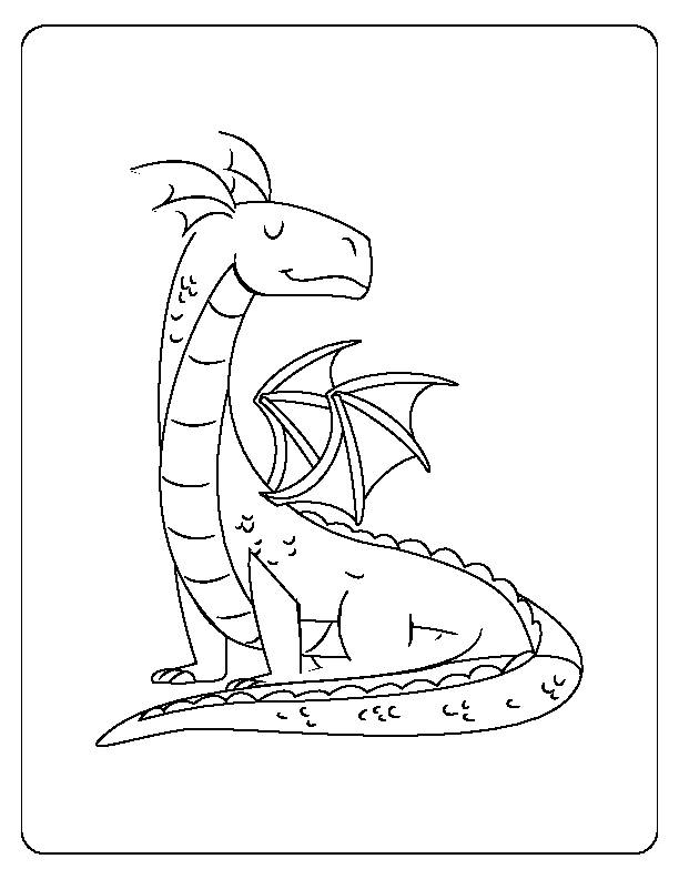 Dragon coloring pages for kids printable coloring pages for children boys and girls digital download