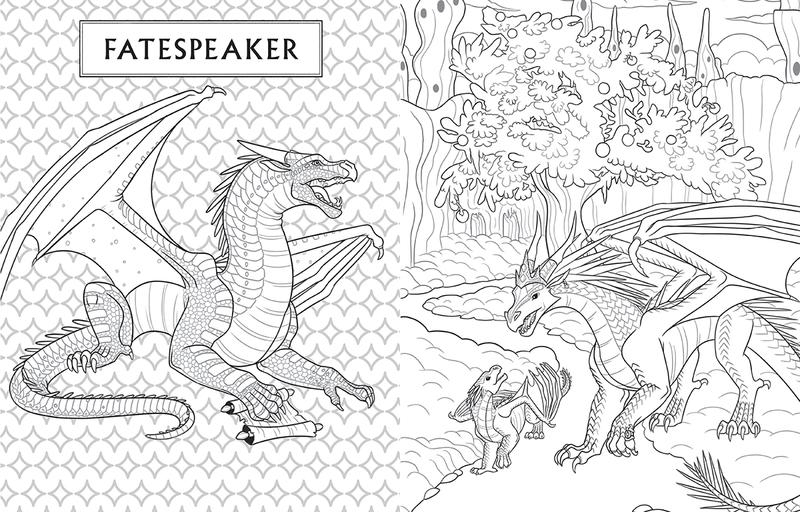 The silver unicorn bookstore official wings of fire coloring book