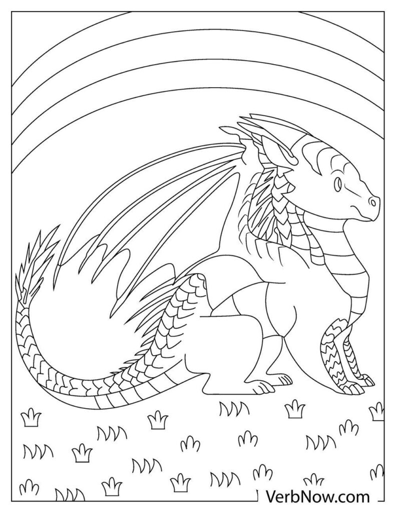 Free wings of fire coloring pages book for download printable pdf