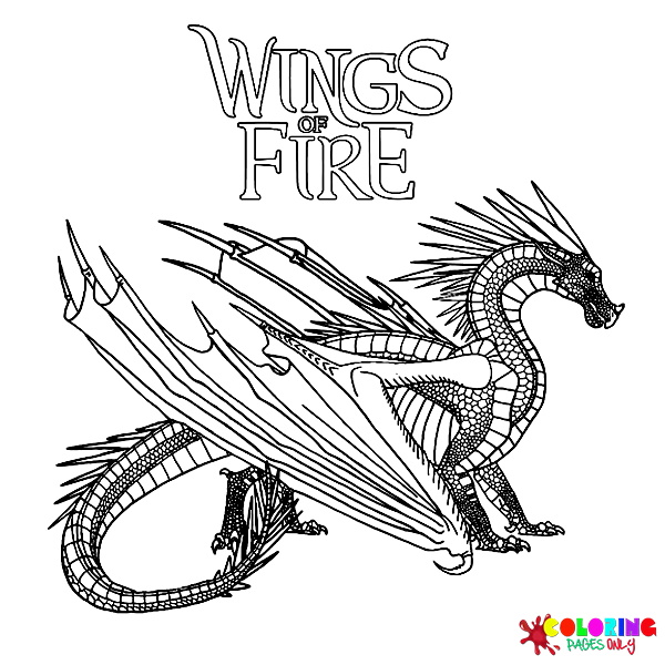 Wings of fire coloring pages