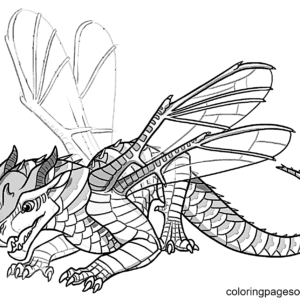 Wings of fire coloring pages printable for free download